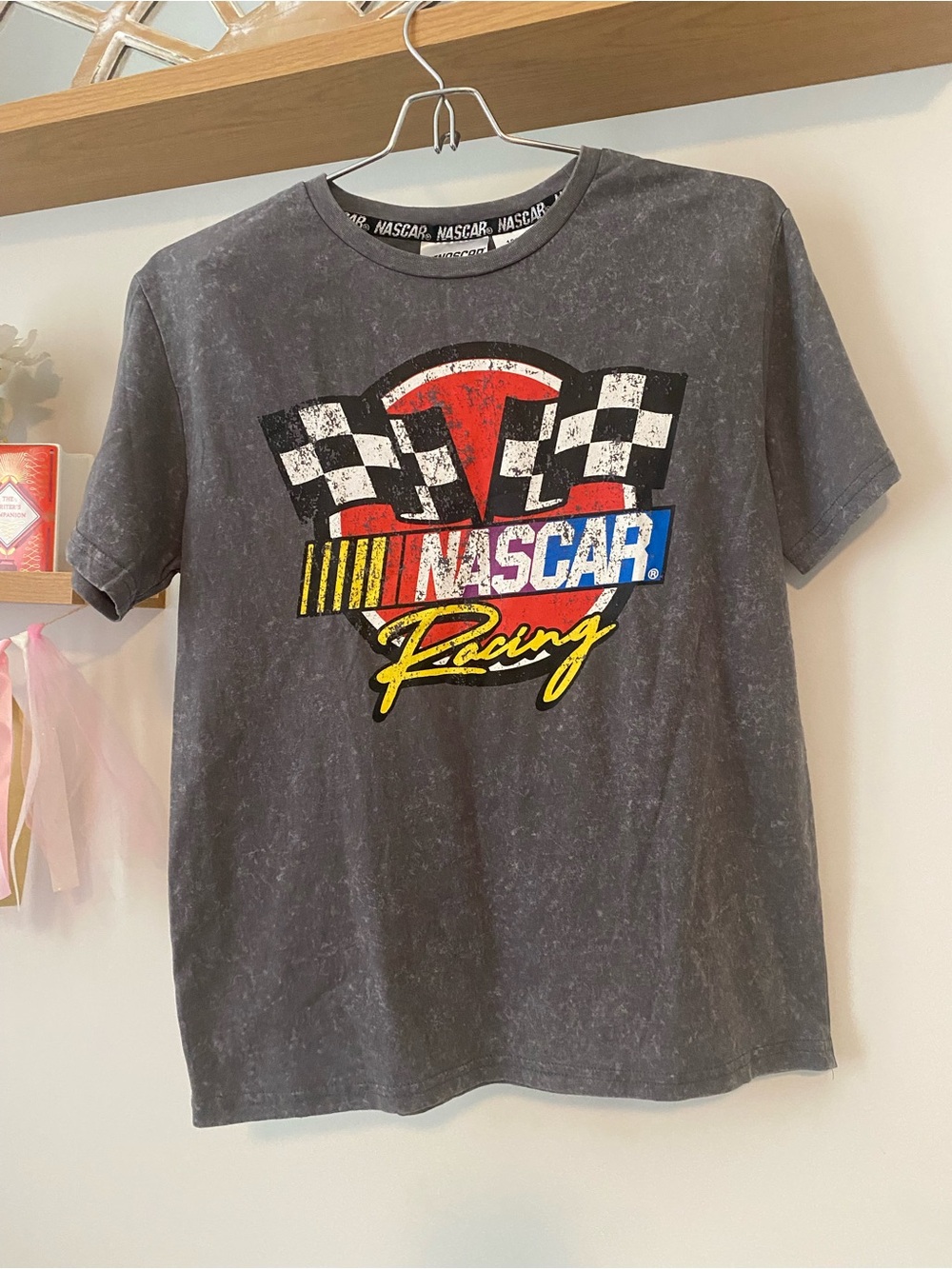Nascar Kids graphic Tee in Charcoal